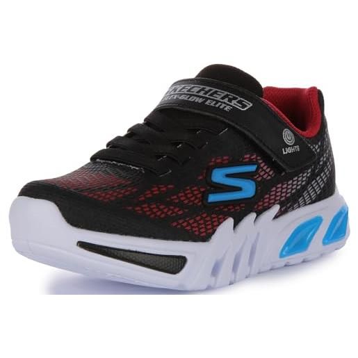 Skechers thermo flash heat-flux, scarpe da ginnastica bambini e ragazzi, nero, 28 eu