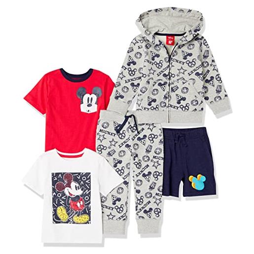 Amazon Essentials disney | marvel | star wars completi (in precedenza spotted zebra) bambini e ragazzi, pacco da 5, nightmare santa jack, 3 anni