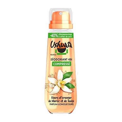 Ushuaia ushuaïa - deodorante compresso, 48 ore, motivo: fiori d'oranger