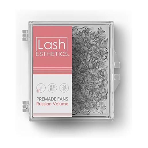 QBS lash esthetics® c curl premium premade volume ventole 3d-10d | ciglia pre-ventilate | lashes russian volume