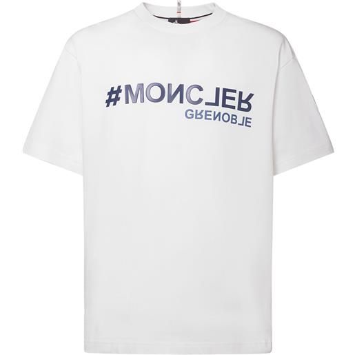 MONCLER GRENOBLE t-shirt in jersey di cotone con logo