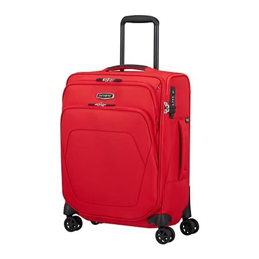 Samsonite spark sng eco - spinner s, bagaglio a mano, 55 cm, 43 l, rosso (fiery red)