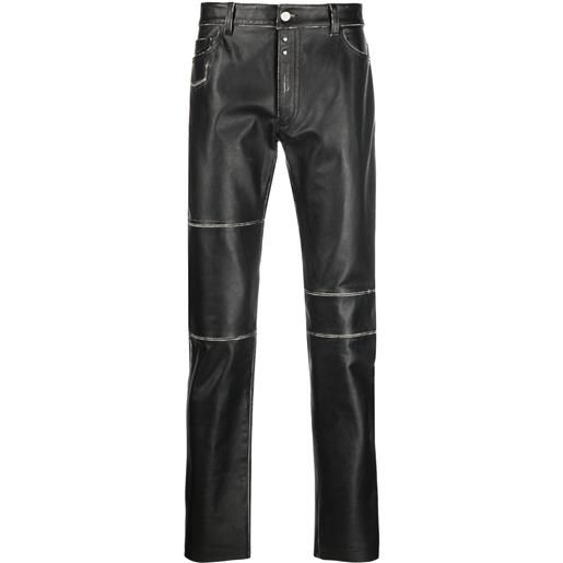 MM6 Maison Margiela pantaloni con inserti - nero