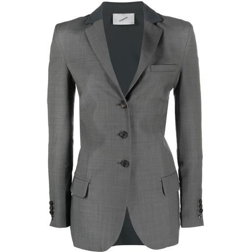 Coperni blazer aderente con retro a contrasto - grigio