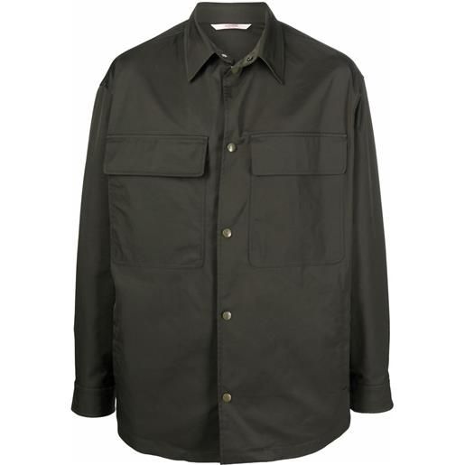 Valentino Garavani giacca stile camicia - verde