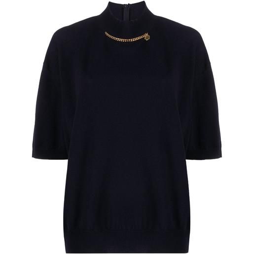 Stella McCartney blusa falabella a collo alto