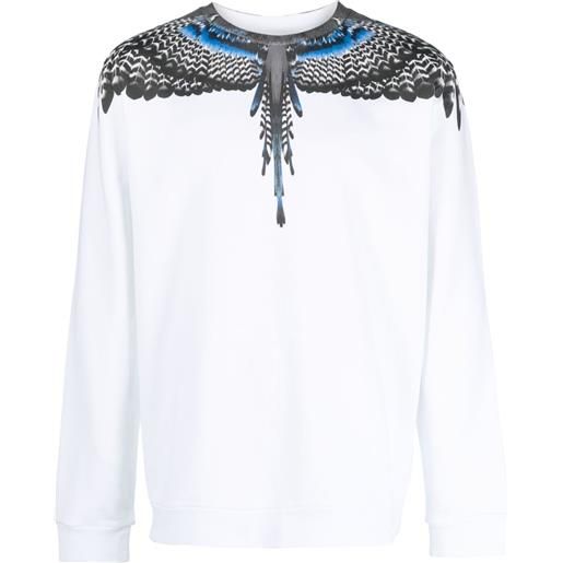 Marcelo Burlon County of Milan felpa grizzly wings - bianco