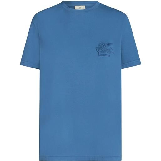 ETRO t-shirt con motivo pegaso - blu