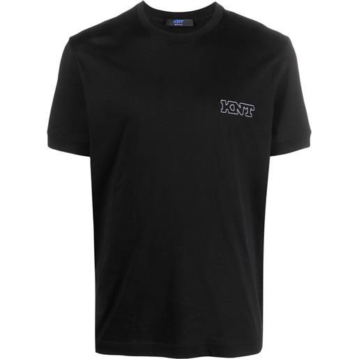 Kiton t-shirt con ricamo - nero