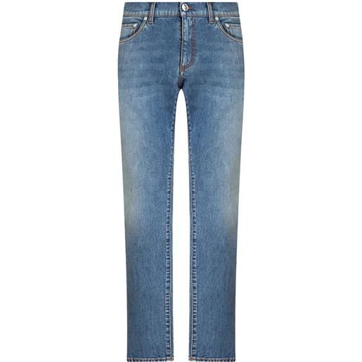 ETRO jeans dritti con ricamo - blu