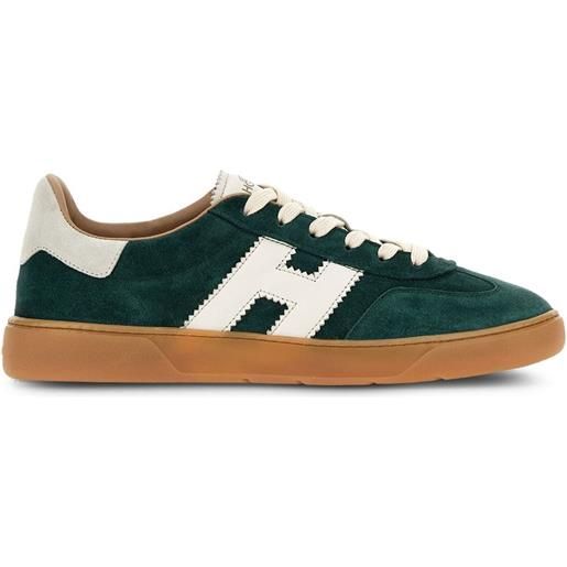 Hogan sneakers con applicazione - verde