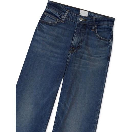 Simkhai jeans dritti liam a vita alta - blu