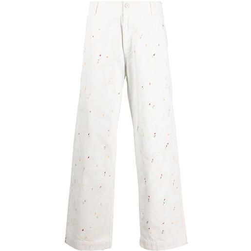Emporio Armani jeans con effetto vernice - bianco