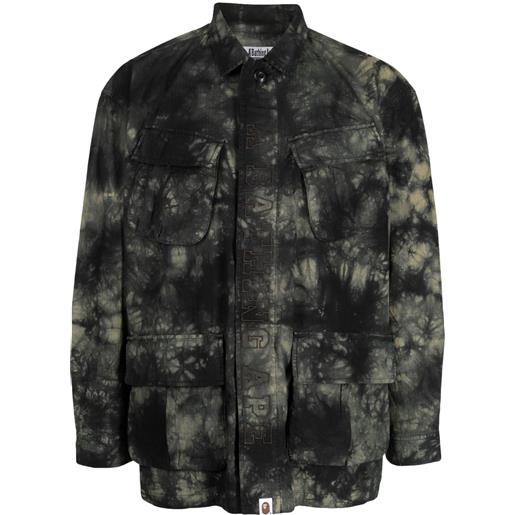 A BATHING APE® giacca con stampa camouflage - verde
