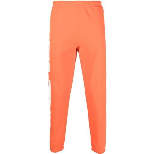 Heron Preston pantaloni sportivi con stampa hpny - arancione