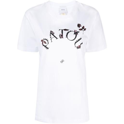 Patou t-shirt a fiori - bianco
