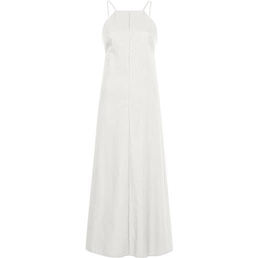 Proenza Schouler White Label abito drapey con dettaglio cut-out - bianco