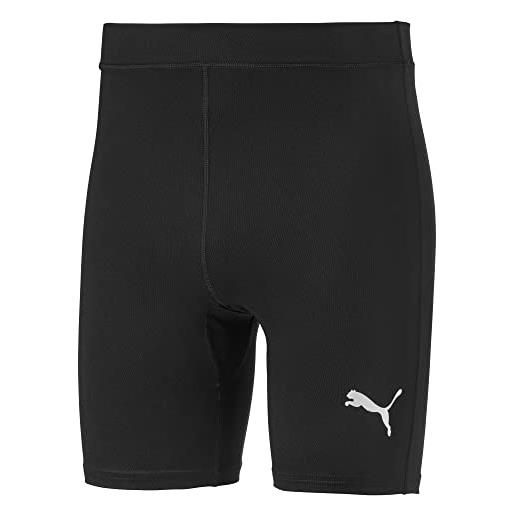 Puma liga baselayer short tight, pantaloncini uomo, nero black, m