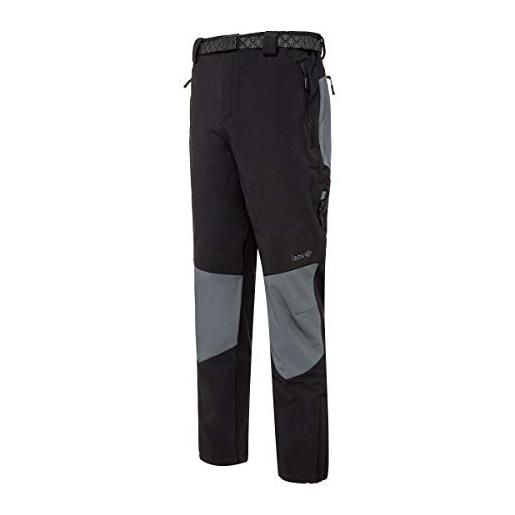 IZAS grouser pantaloni di montagna, uomo, nero/scuro grigio, 3xl