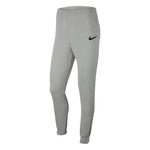 Nike park 20, pantaloni della tuta uomo, carbone heathr/bianco/bianco, xl