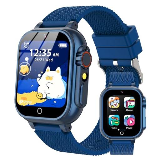 ELEJAFE Smartwatch Bambini, 24 Giochi, Contapassi Calorico