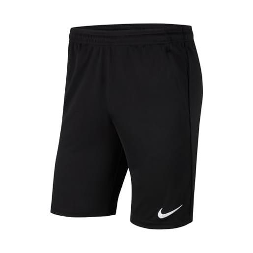 Nike dri-fit park, pantaloncini da calcio uomo, nero/nero/bianco, 2xl