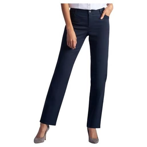Lee women's relaxed fit all day straight leg pant, flax, 12 long