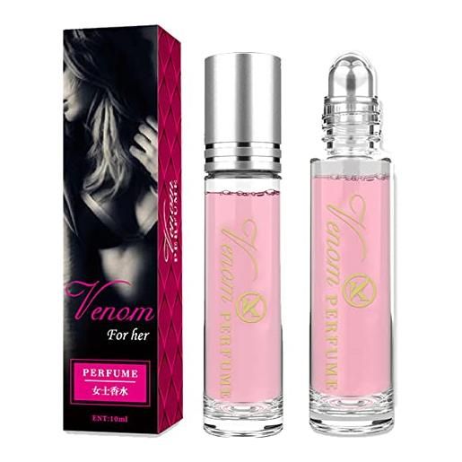 QKKO venom for her, nouveou phero perfume, venom scent for her, pherume perfume, venom for her pheromone perfume, venom scents pheromones for women, phereau perfume roll on, elvomone pheromone (pink-20ml)