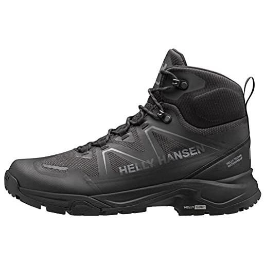 Helly Hansen cascade mid ht, scarpe da ginnastica uomo, nero black new light grey, 40.5 eu