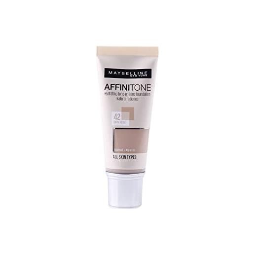 Maybelline affinitone perfecting and protecting foundation with vitamin e, dark beige 42 by Maybelline