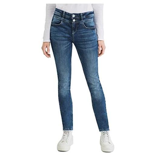 Street One style york jeans slim, indigo wash, 25w x 30l donna