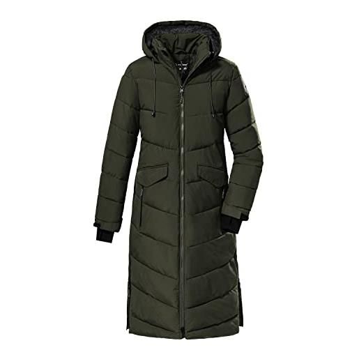 Killtec women's cappotto/cappotto invernale in look piumino con cappuccio kow 62 wmn qltd ct, black, 46, 38642-000