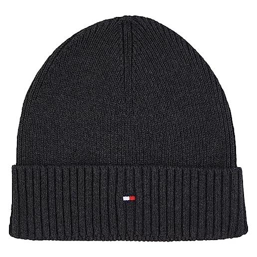 Tommy Hilfiger berretto in maglia uomo essential berretto invernale, multicolore (charcoal gray), taglia unica