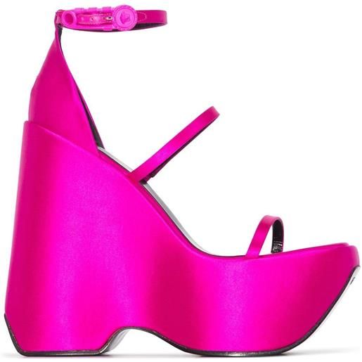 Versace sandali con plateau triplatform 170mm - rosa