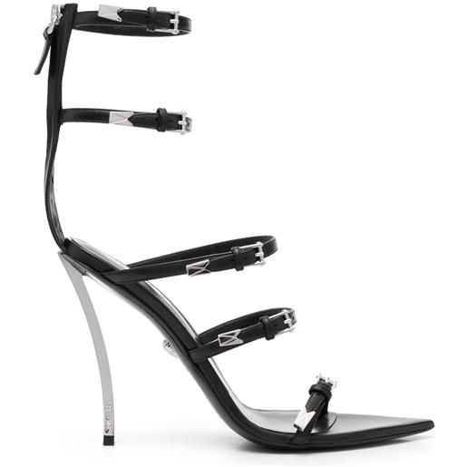 Versace sandali pin-point 120mm - nero