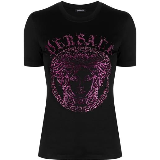 Versace t-shirt con logo - nero