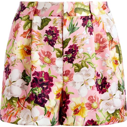 alice + olivia shorts a fiori conry - rosa