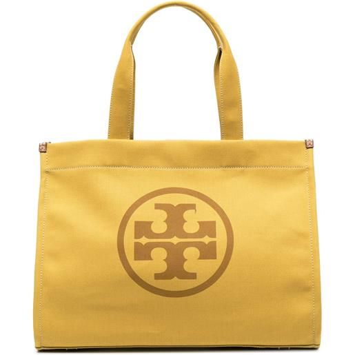 Tory Burch borsa tote con logo - giallo