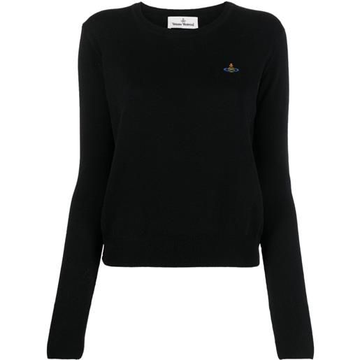 Vivienne Westwood maglione con ricamo - nero