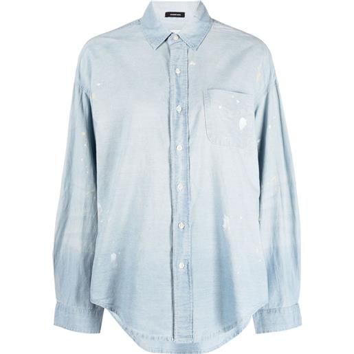 R13 camicia con stampa - blu