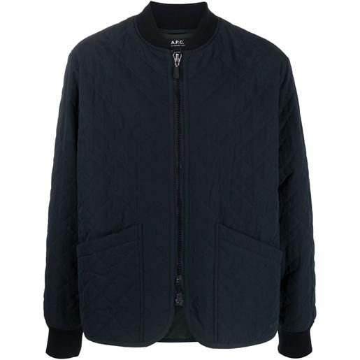 A.P.C. bomber trapuntato - blu