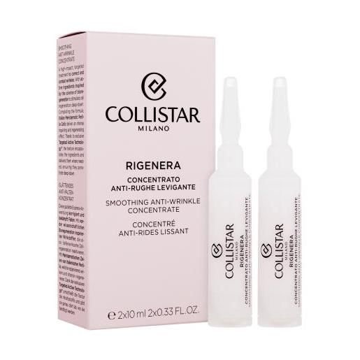Collistar rigenera smoothing anti-wrinkle concentrate siero antirughe per la pelle 2x10 ml per donna