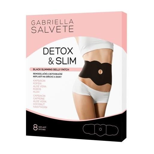 Gabriella Salvete detox & slim black slimming belly patch cofanetti cerotti per addome e fianchi 8 pz