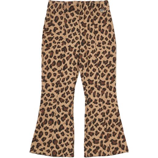 MONNALISA leggings leopard punto milano