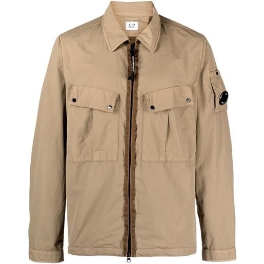 C.P. Company giacca-camicia con zip - toni neutri