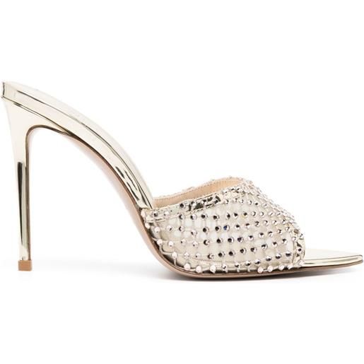 Le Silla sandali gilda con cristalli 110mm - oro