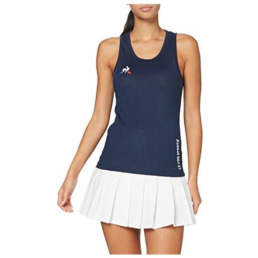 Le Coq Sportif tennis débardeur n°4w canottiera donna, donna, maglietta con spalline. , 2020712_xxs, blu (dress blues), xxs