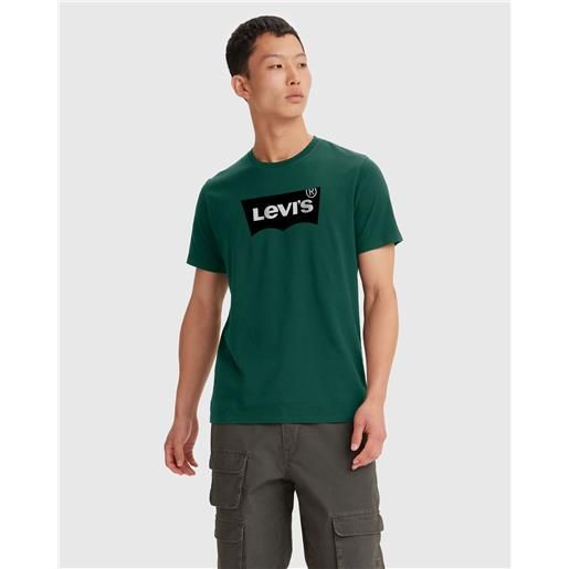Levi's t-shirt girocollo graphic verde uomo
