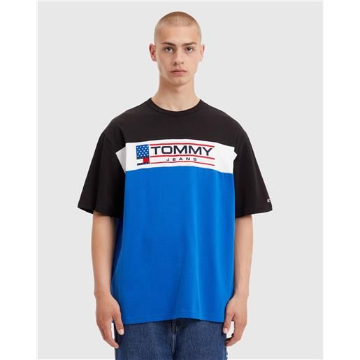 Tommy Hilfiger t-shirt oversize modern sport nero uomo
