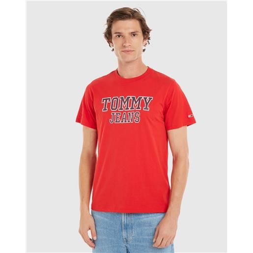 Tommy Hilfiger t-shirt essential rosso uomo